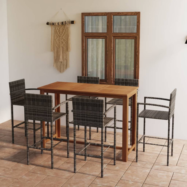 Zestaw Mebli Ogrodowych Komplet Barowy Do Restauracji Ogrodu Balkon Taras