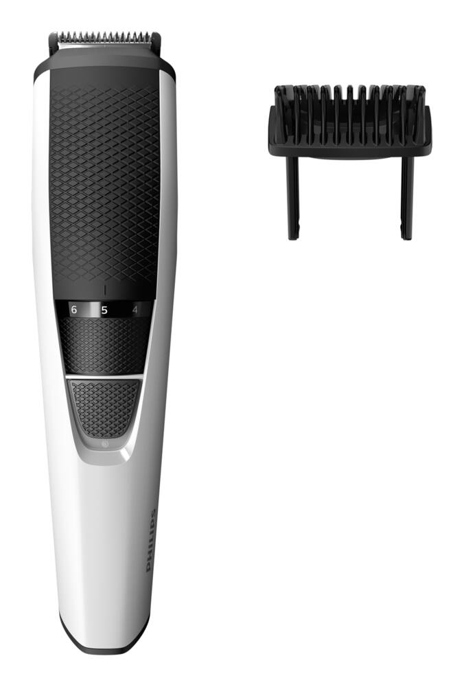 Philips Series 3000 Rechargeable Cordless Beard Trimmer with Detachable Head, 2-pc