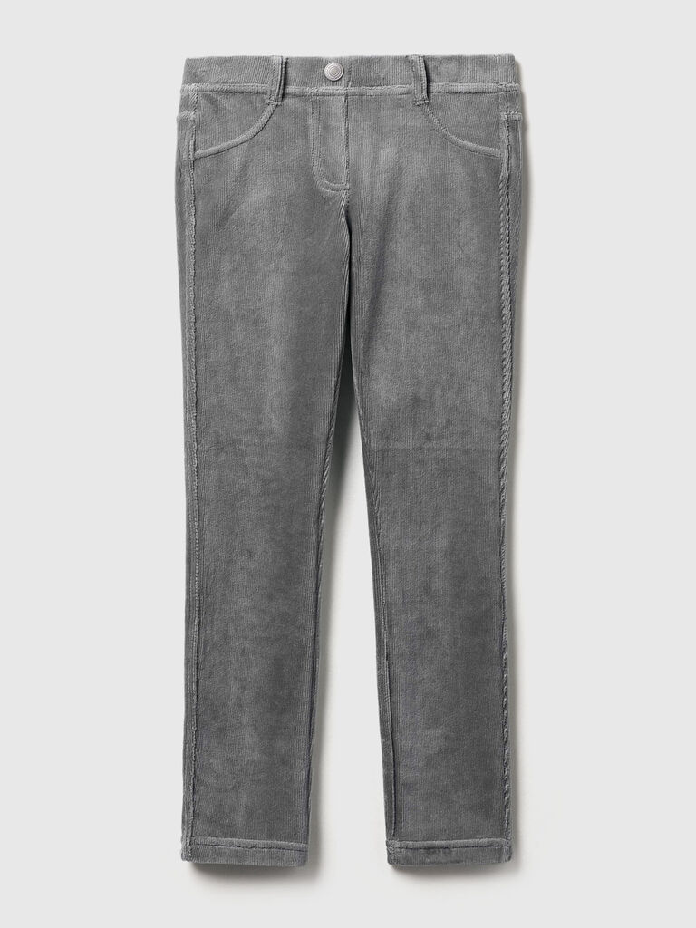 Super skinny chenille trousers