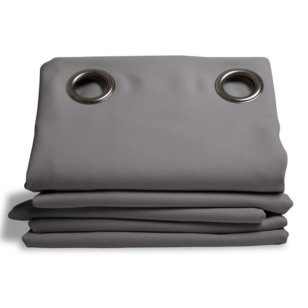 - Rideau occultant gris 140 x 180