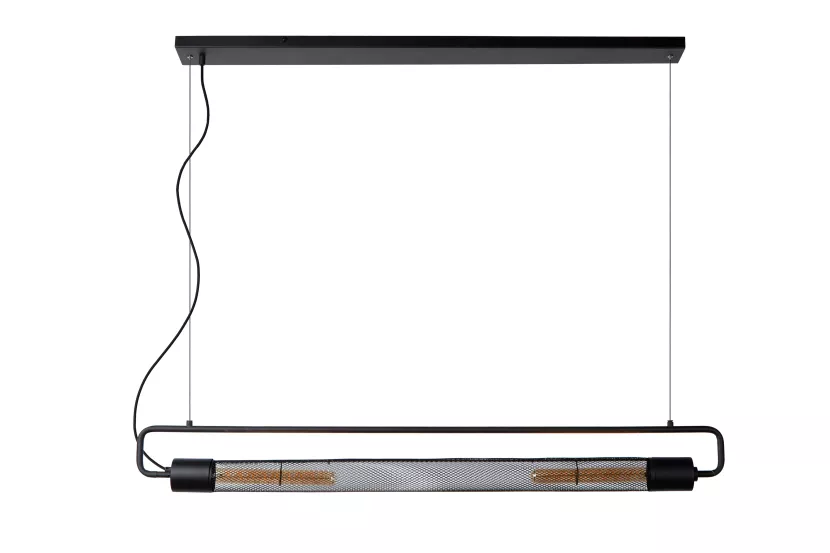 Lampa wisząca czarna CALIXT 2xE27x25W wym: 150x122x10 cm Lucide