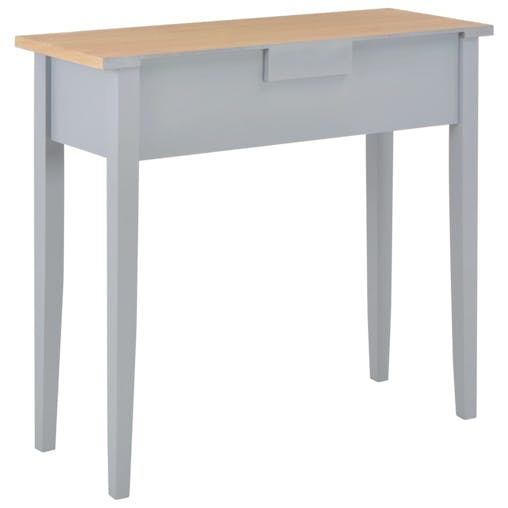 NNEVL Dressing Console Table Grey 79x30x74 cm Wood