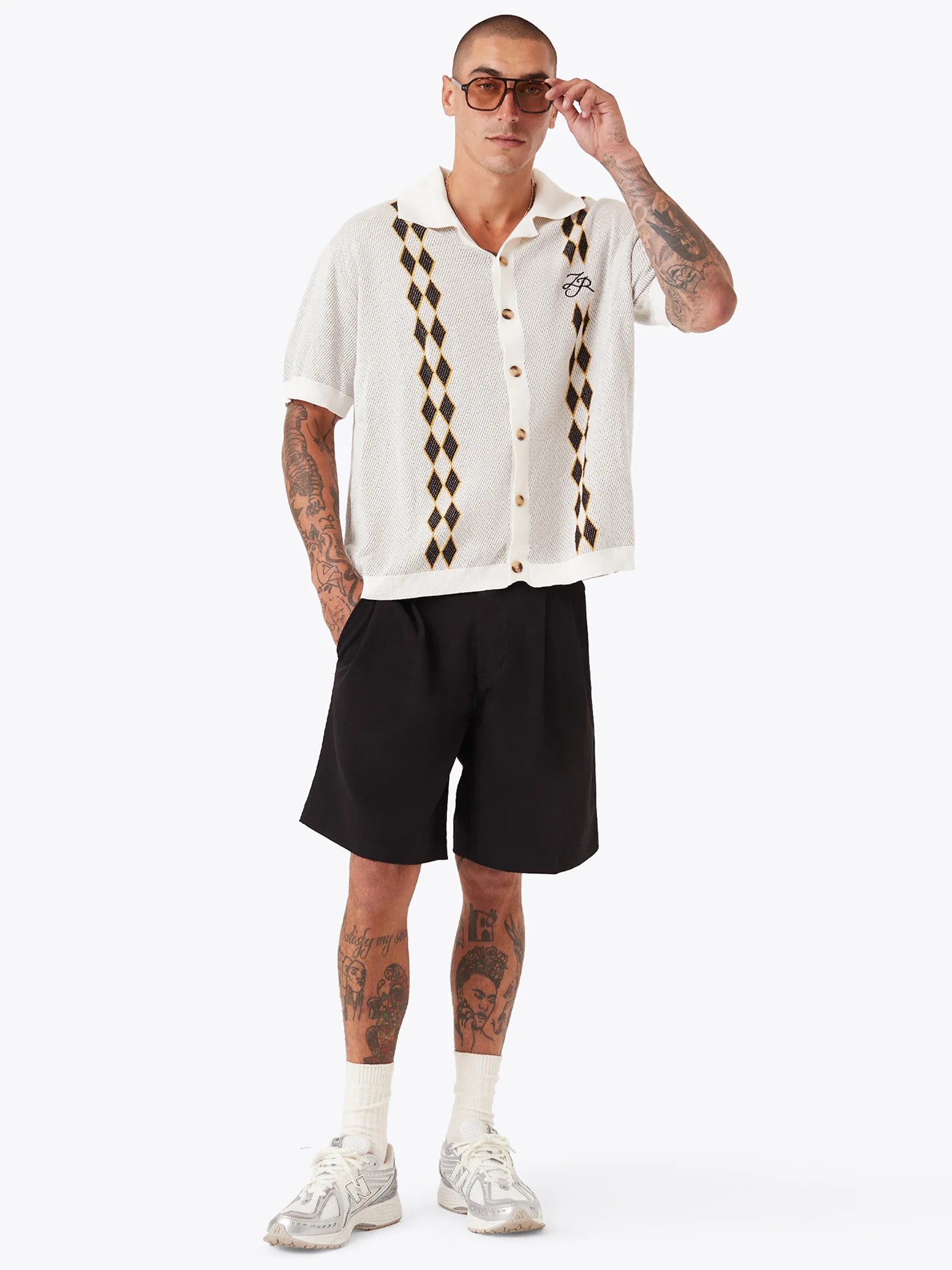 Diamond Bowling Knit Shirt