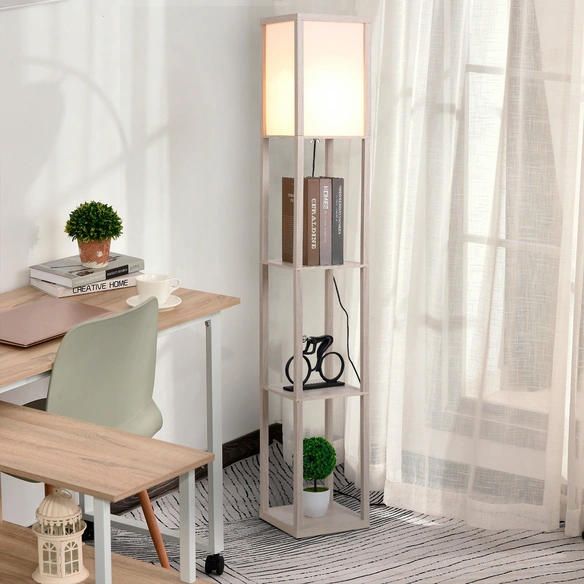 Standleuchte, Höhe: 160 cm, Gestell aus MDF