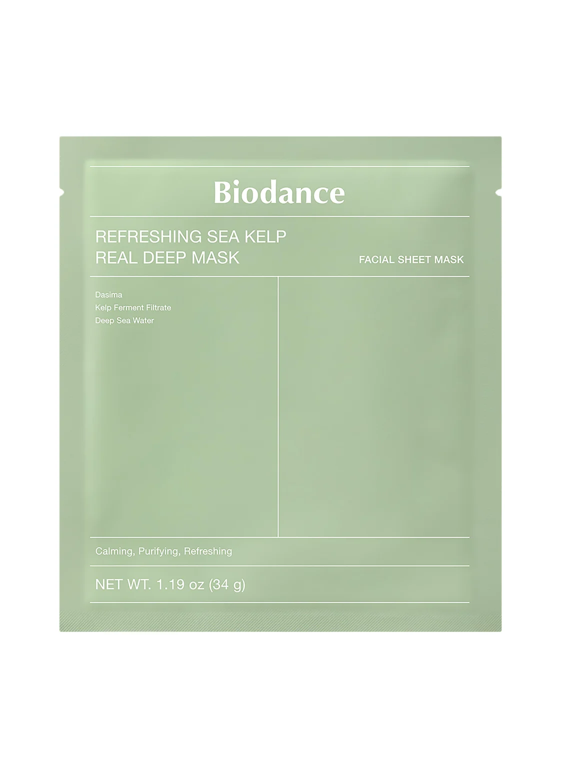 BIODANCE REFRESHING SEA KELP REAL DEEP MASK