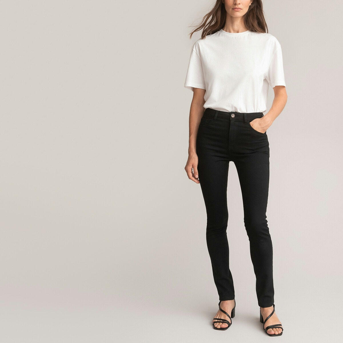 Pantalon slim, en coton bio