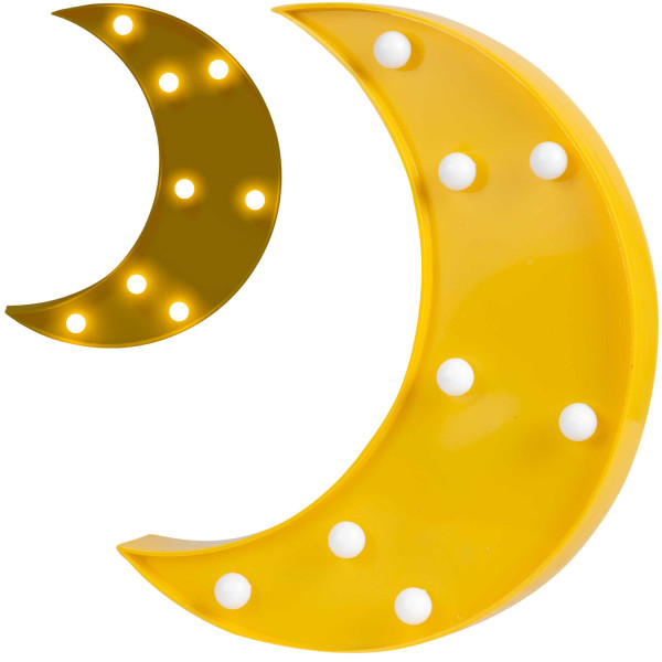 Lampka nocna LED Nukido dla dzieci dekoracyjna ścienna księżyc 740920