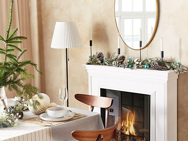 Guirlande de Noël LLEIDA 150 cm Argenté