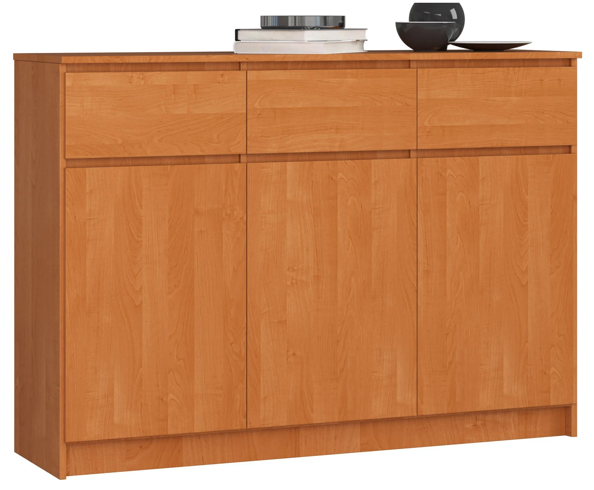 Komoda AKORD K140 Olcha 138 cm 3 drzwi mat 138x40x99 cm