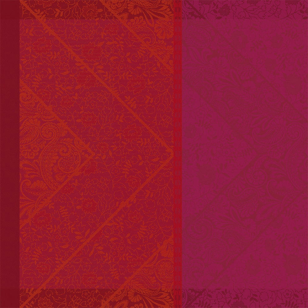 CASSIDY BERRY - Serviette  pur coton rouge 55x55