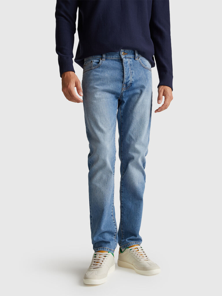 Five pocket slim fit jeans