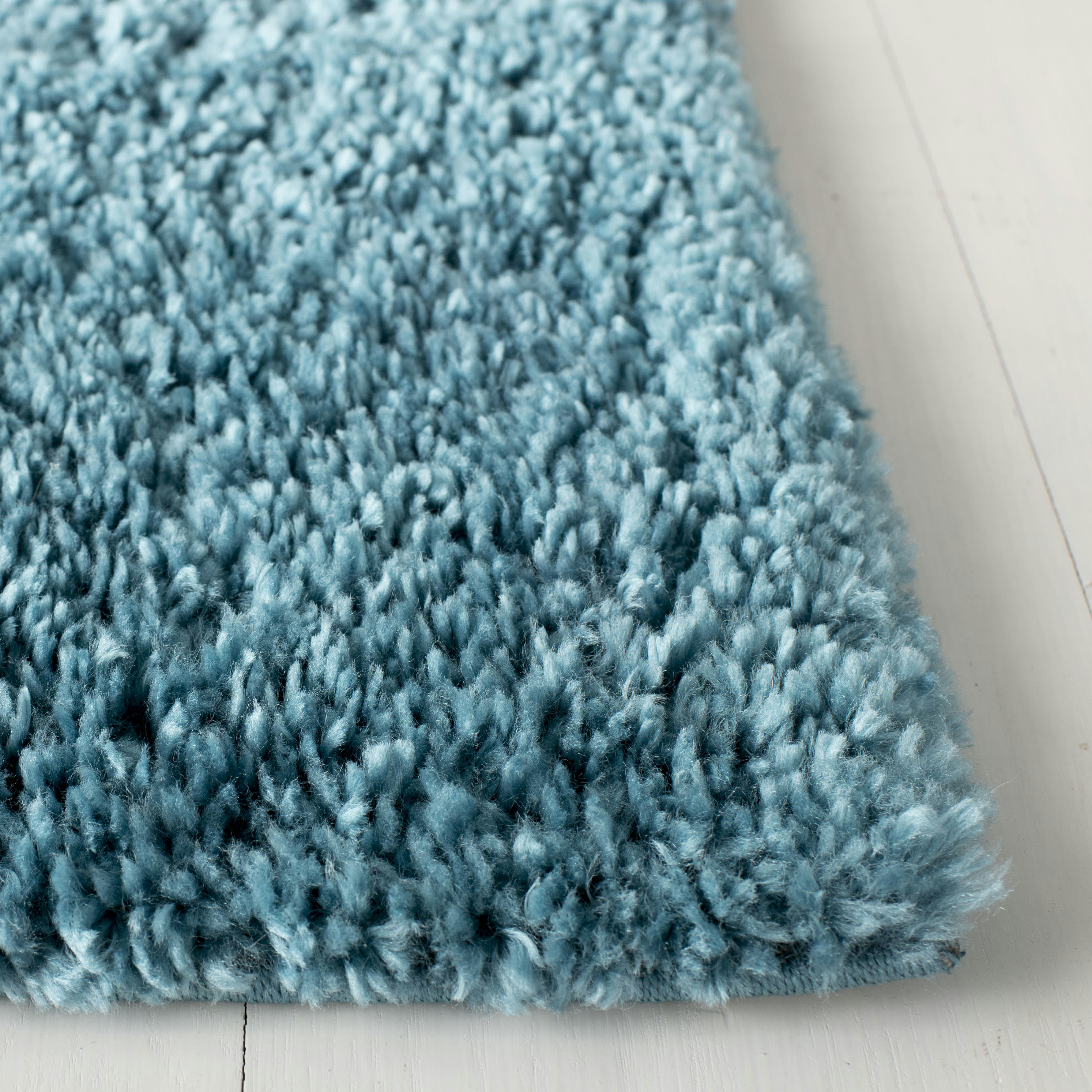 AUGUST SHAG - Tapis de salon interieur en turquoise, 183 x 274 cm