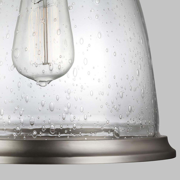 Lampa wisząca satynowy nikiel Hobson 1xE27x60W wym: 149,9x24x24 cm Feiss