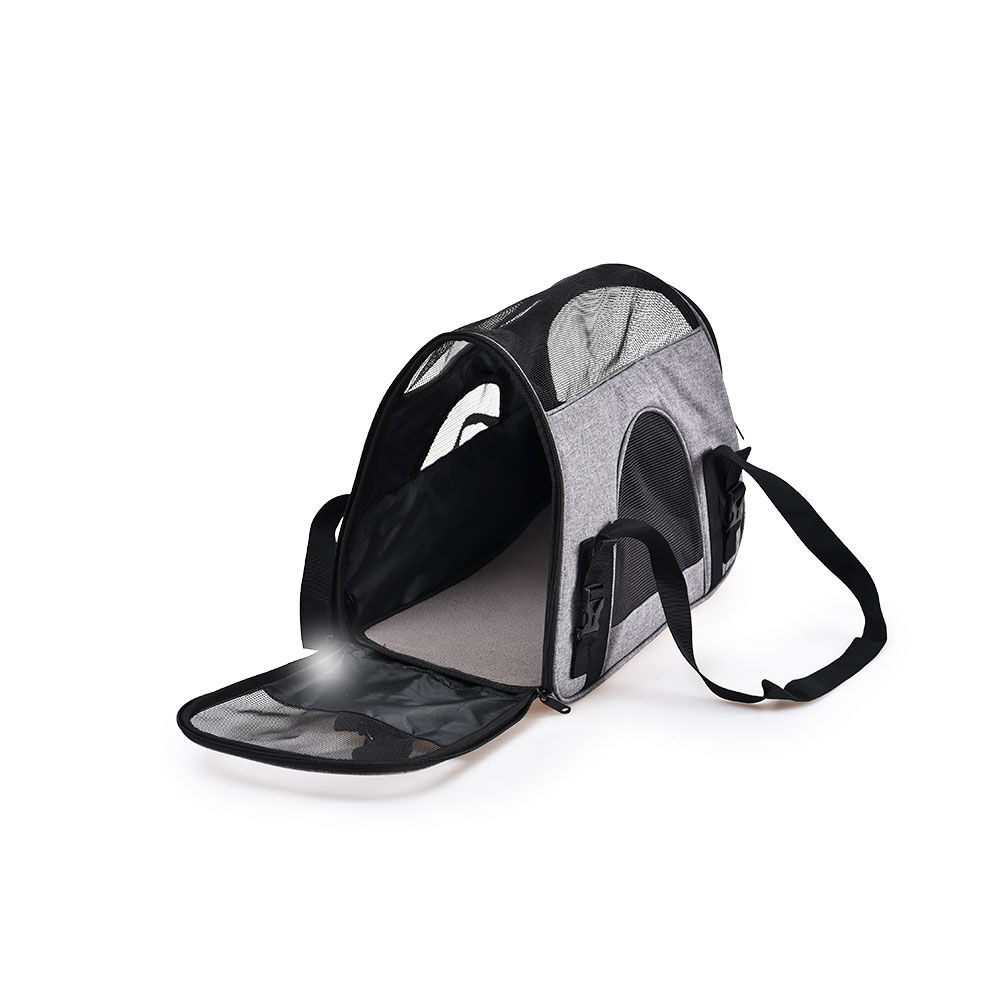 Sac de transport pour chien chat gris