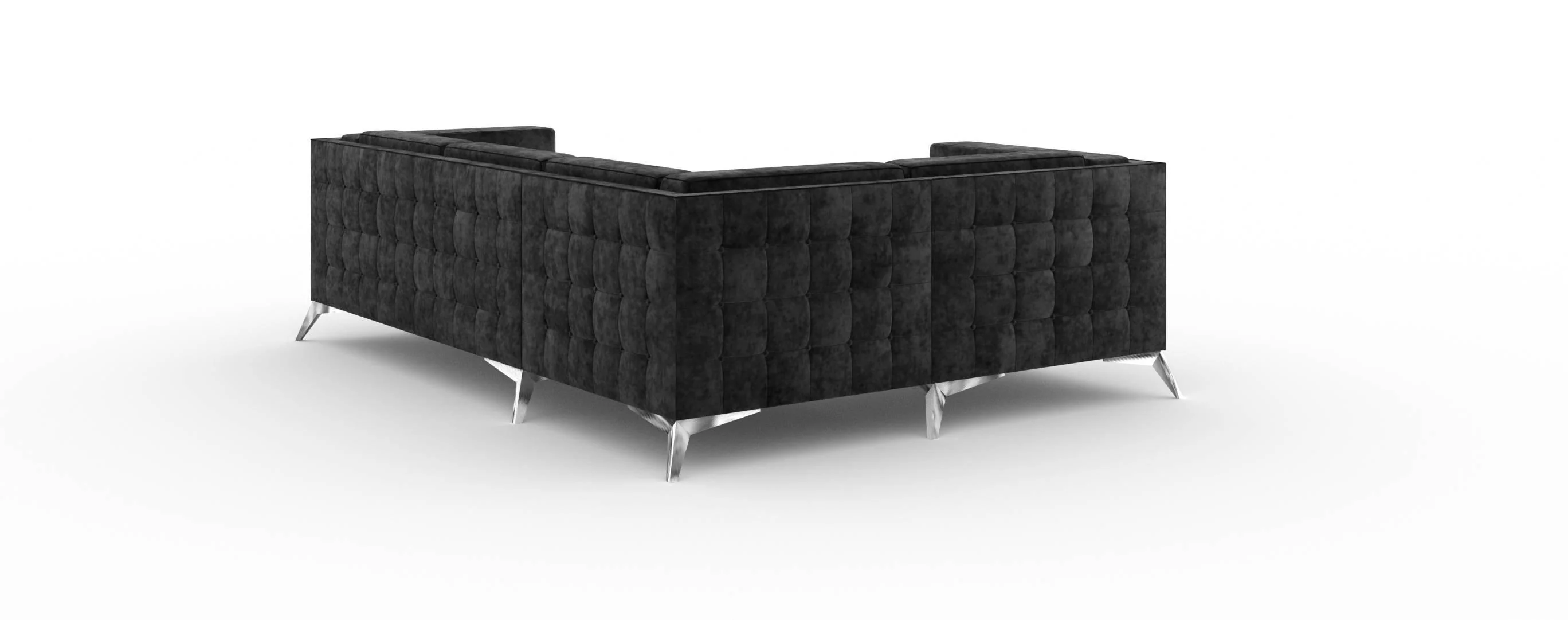 3-zitshoekbank Gusto links velvet