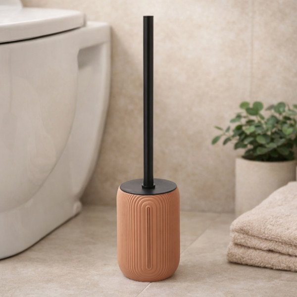 Szczotka toaletowa Elya blush 40.5 cm różowa