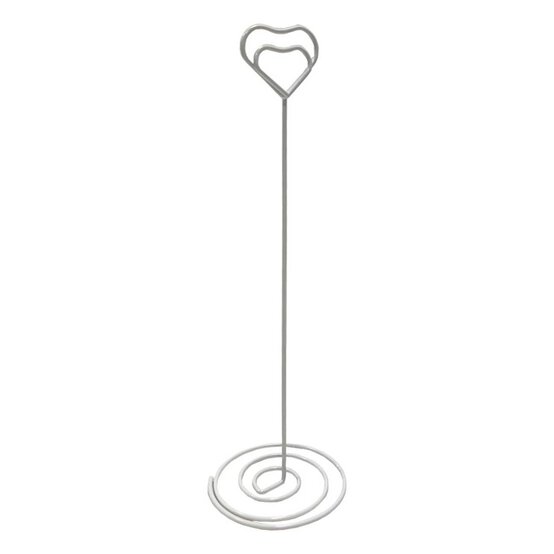 White Heart Table Number Stand