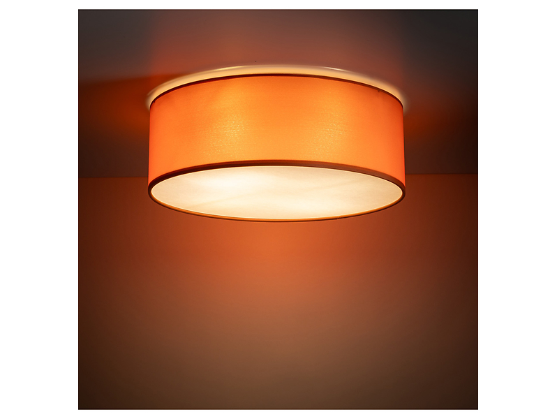 Lampa sufitowa Nicola 4-punktowa tkaninowa pomarańczowa