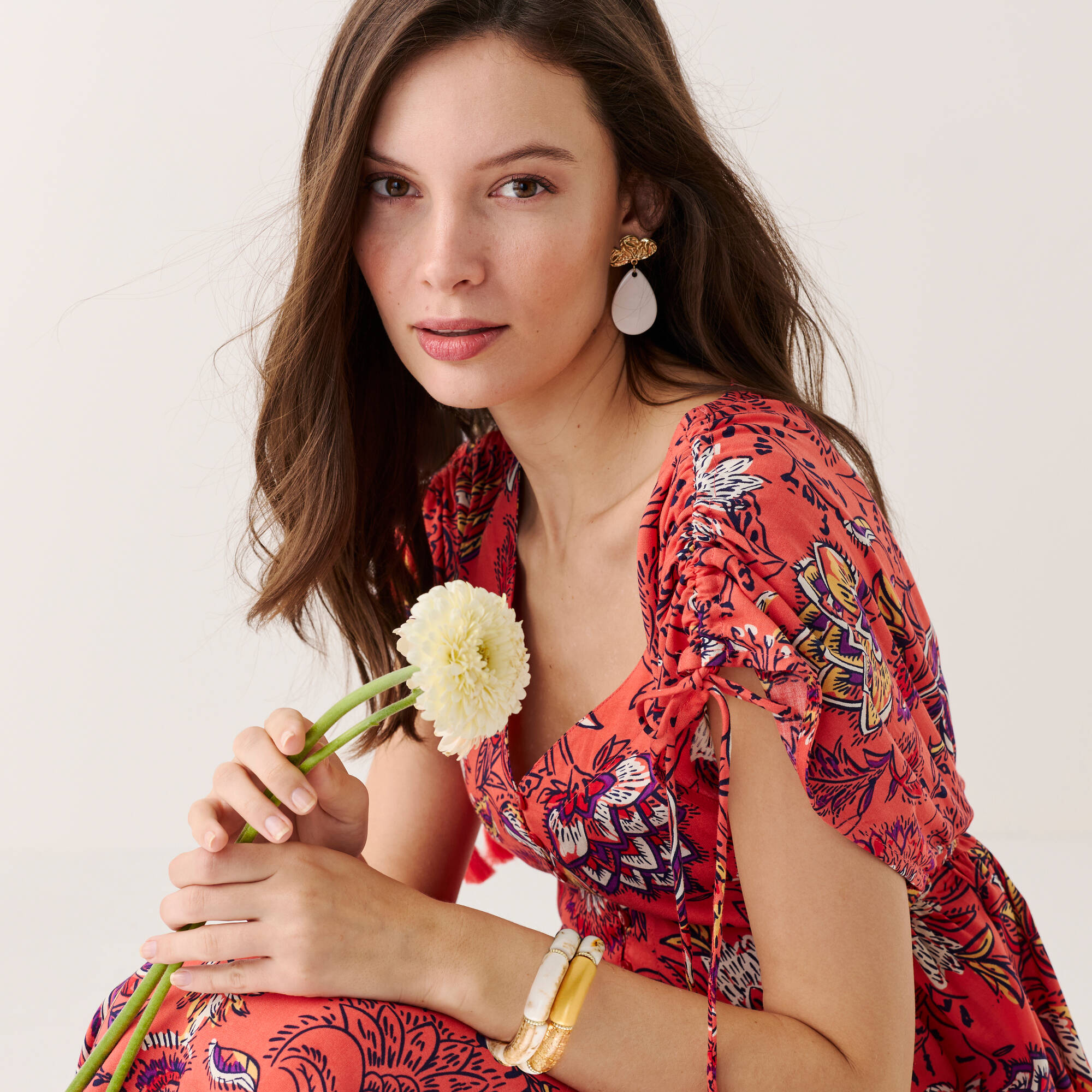 Robe longue imprimée