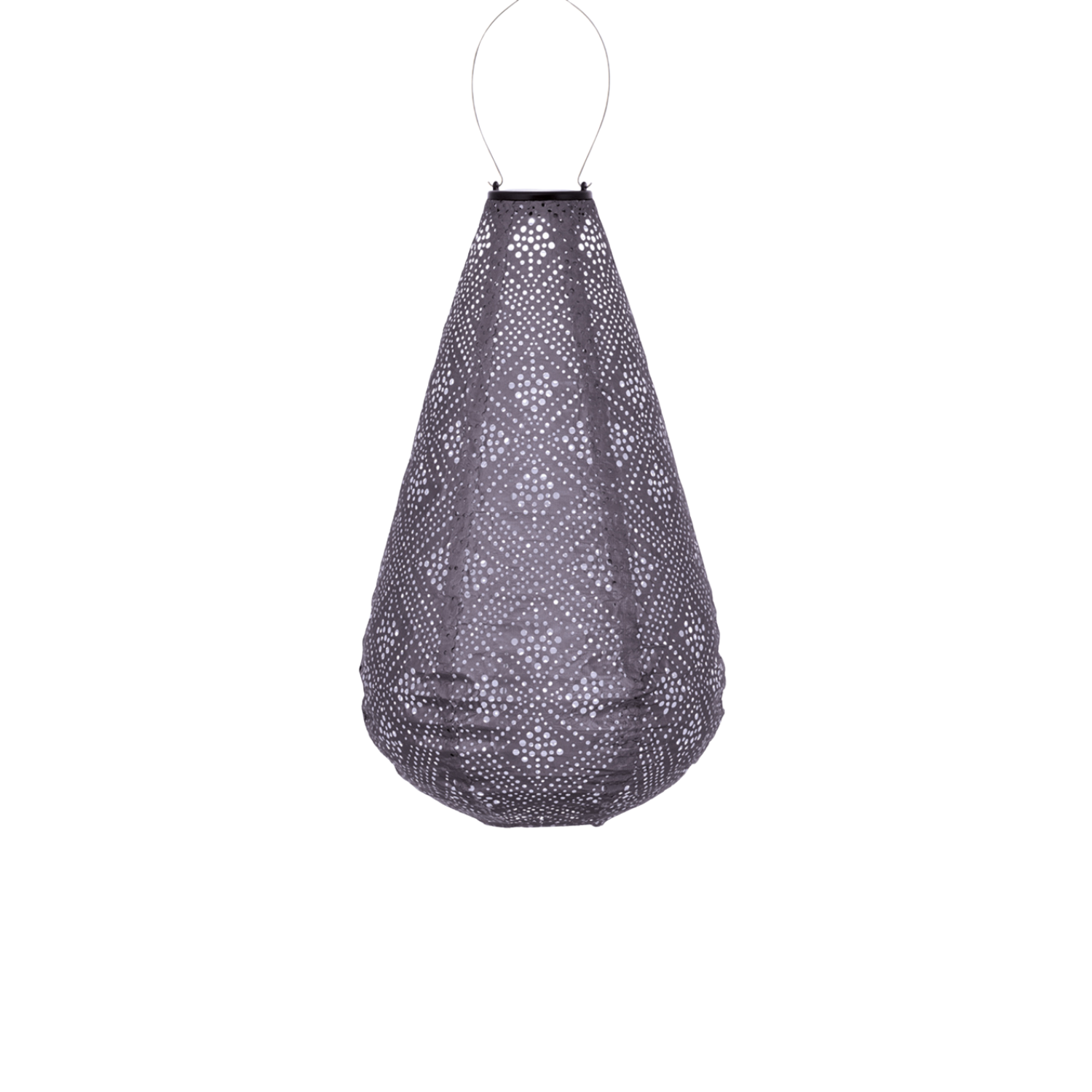 Lumiz solar lampion topaze drop - 28 cm - lichtpaars
