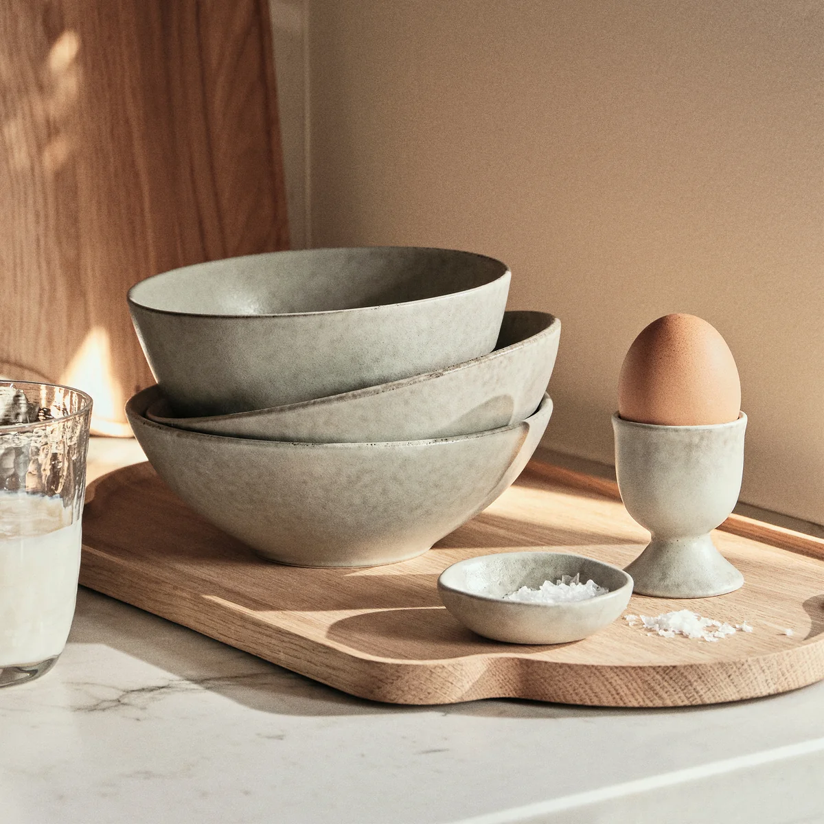 Broste Copenhagen - Nordic Marsh Eierbecher, Ø 5 cm x H 6.5 cm, grün