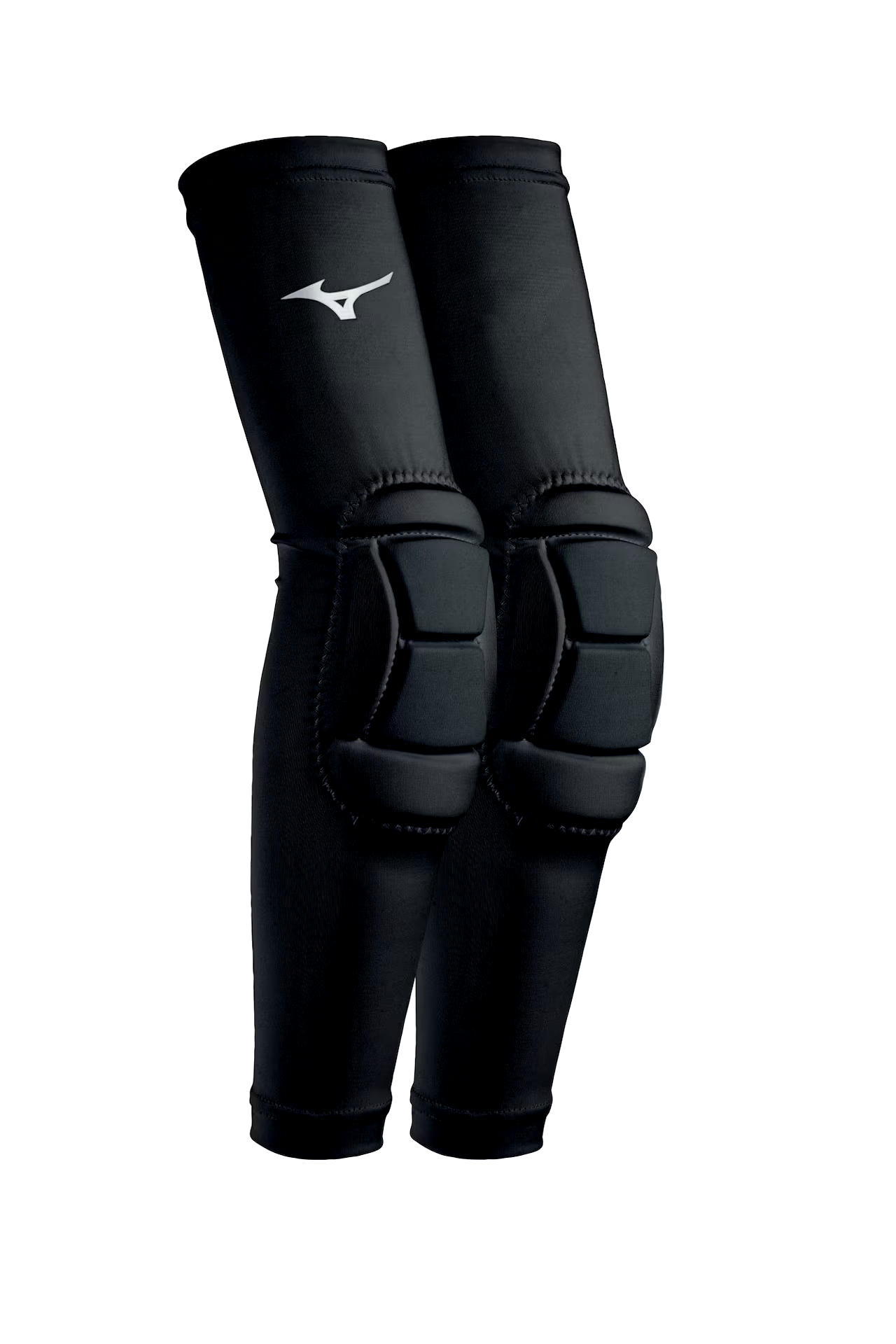 Mizuno MZO Unisex Volleyball Padded Elbow Sleeves, Black, 15-in