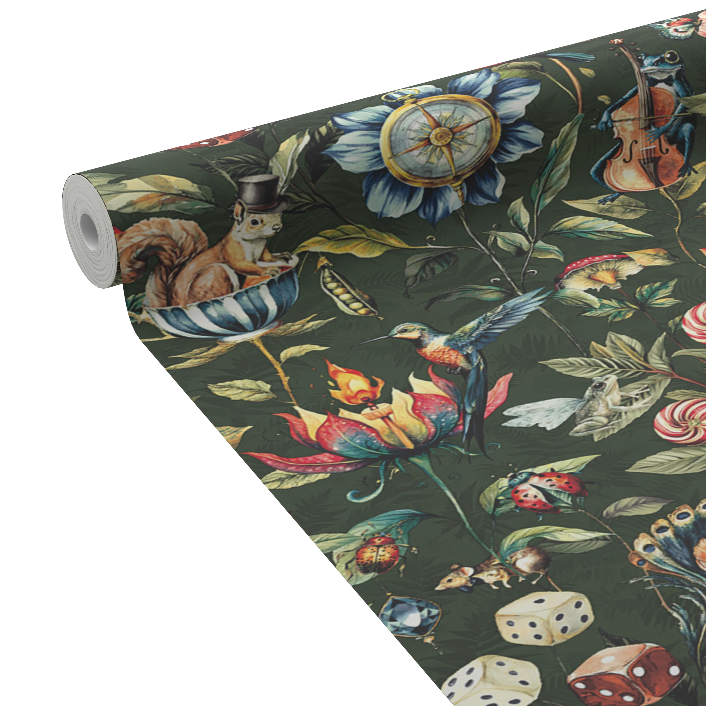 HOLDEN DECOR Papier peint intissé ELYSIUM vert anglais