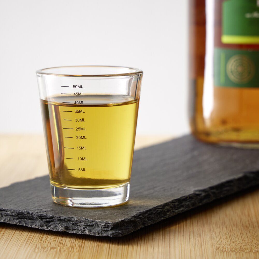 Verre mesureur gradué pour shooter 50ml Ø5xH6cm