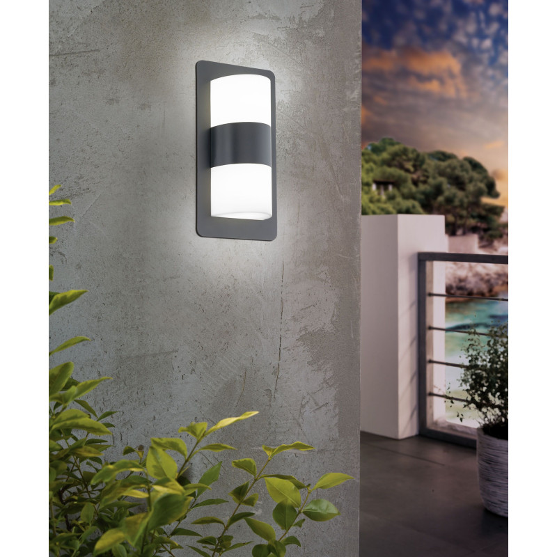 Applique extérieure Cistierna anthracite E27 2 x 10 W EGLO