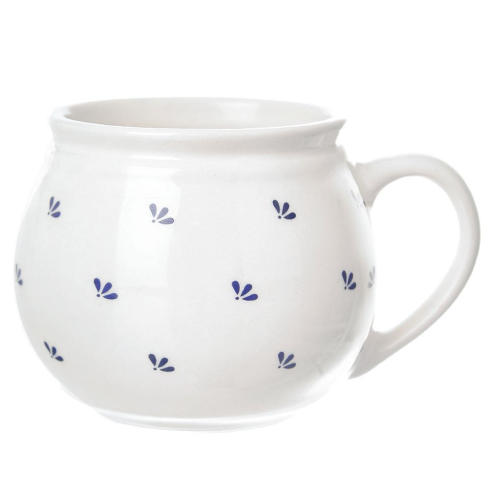 Kubek beczułka do grzanego wina ceramiczny MODROBILA 190 ml