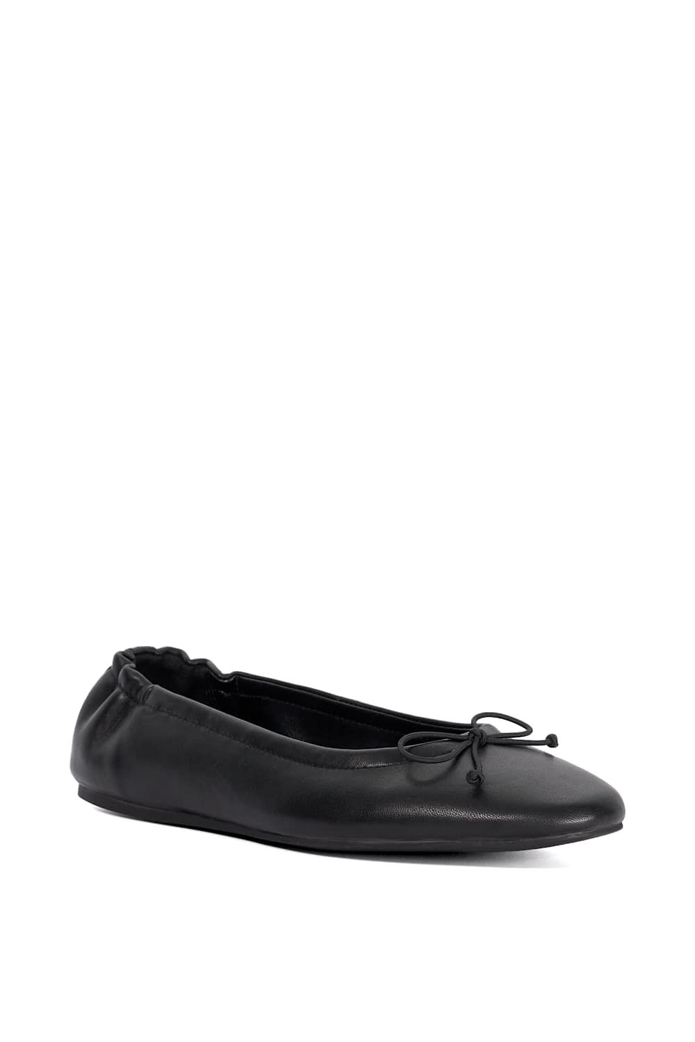 Dune London Handle' Leather Ballet Pumps