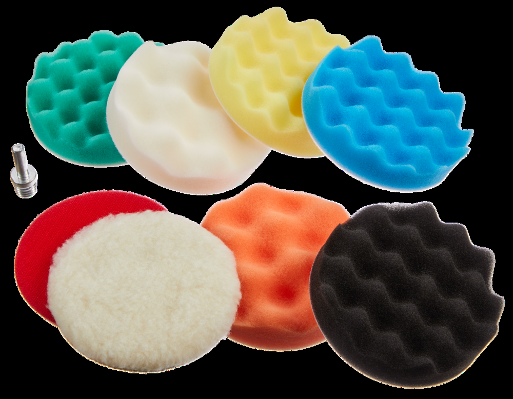 Mastercraft Sponge Pad Polishing Kit for Wood, Metal, Plastic, 8-pc