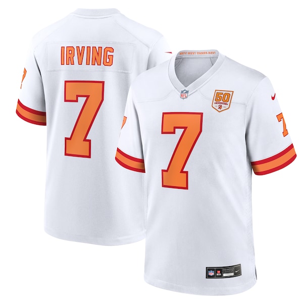 Bucky Irving '76 Tampa Bay Buccaneers Nike 50th Season Game Jersey - White