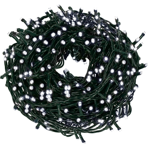 Lampki choinkowe 300 Led biały zimny 18m oświetlenie świeta