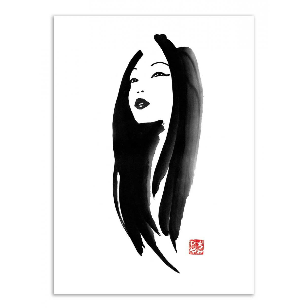 PECHANE SUMIE - WOMAN PORTRAIT - Affiche d'art 50 x 70 cm