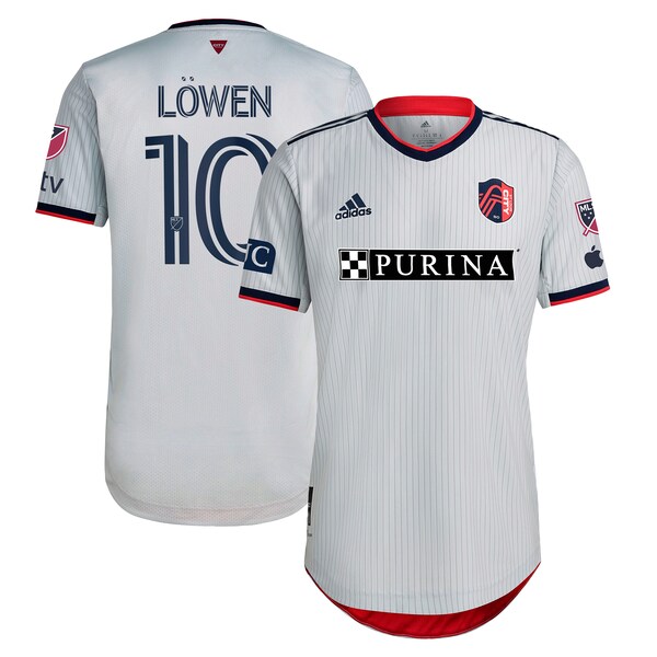 Eduard Löwen St. Louis City SC adidas 2024 The Spirit Kit Authentic Jersey - Gray