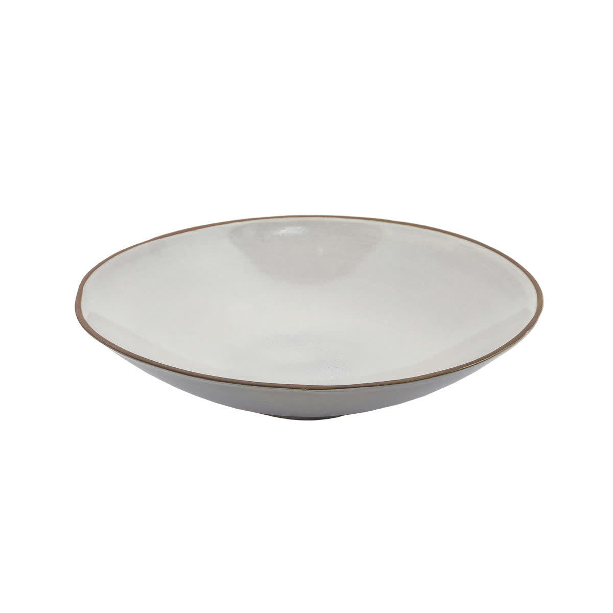 PRALINE - Assiette creuse de présentation en grès D32