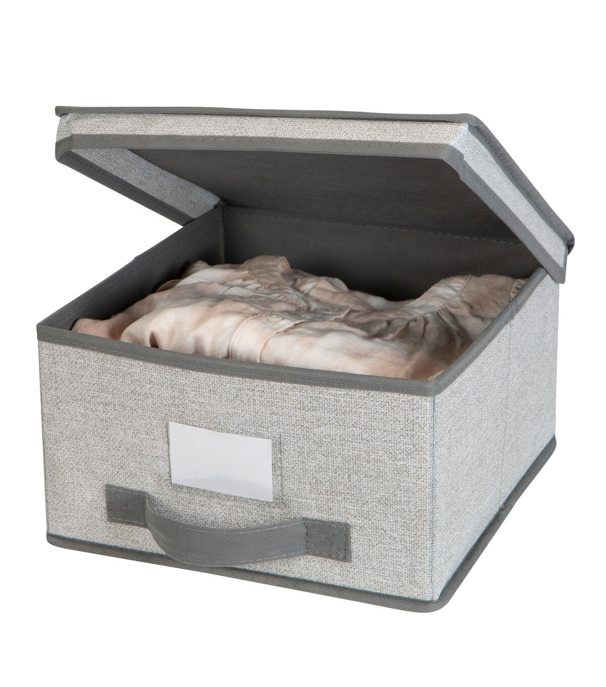 Simplify 11 x 12 Heather Gray Storage Box