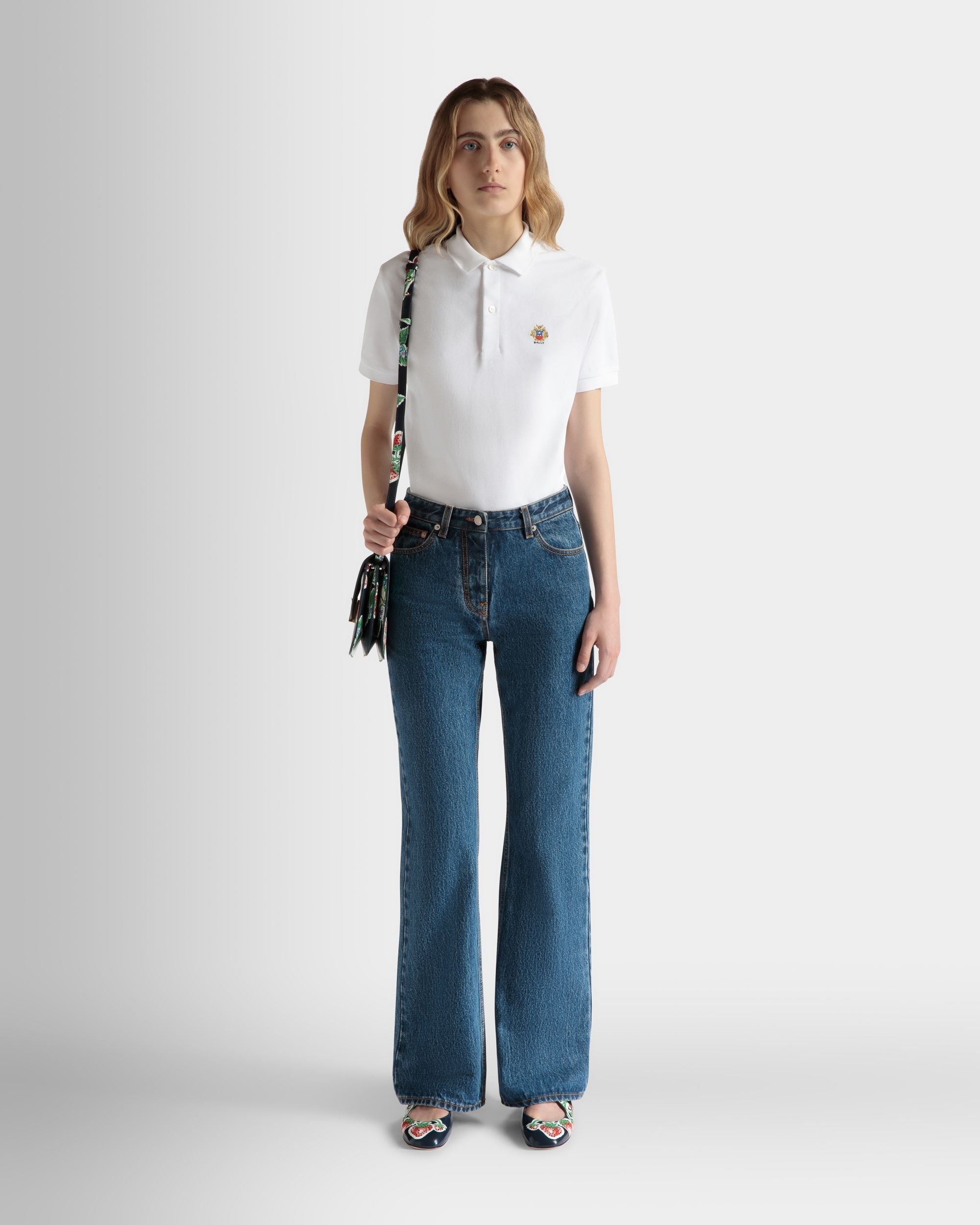 Ausgestellte Jeanshose Aus Baumwolle In Medium Blue