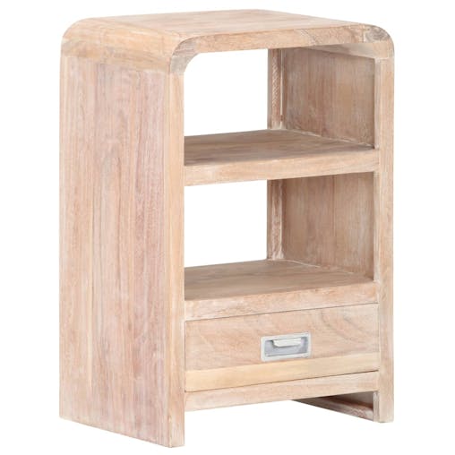 NNEVL Bedside Table 40x30x60 cm Solid Acacia Wood