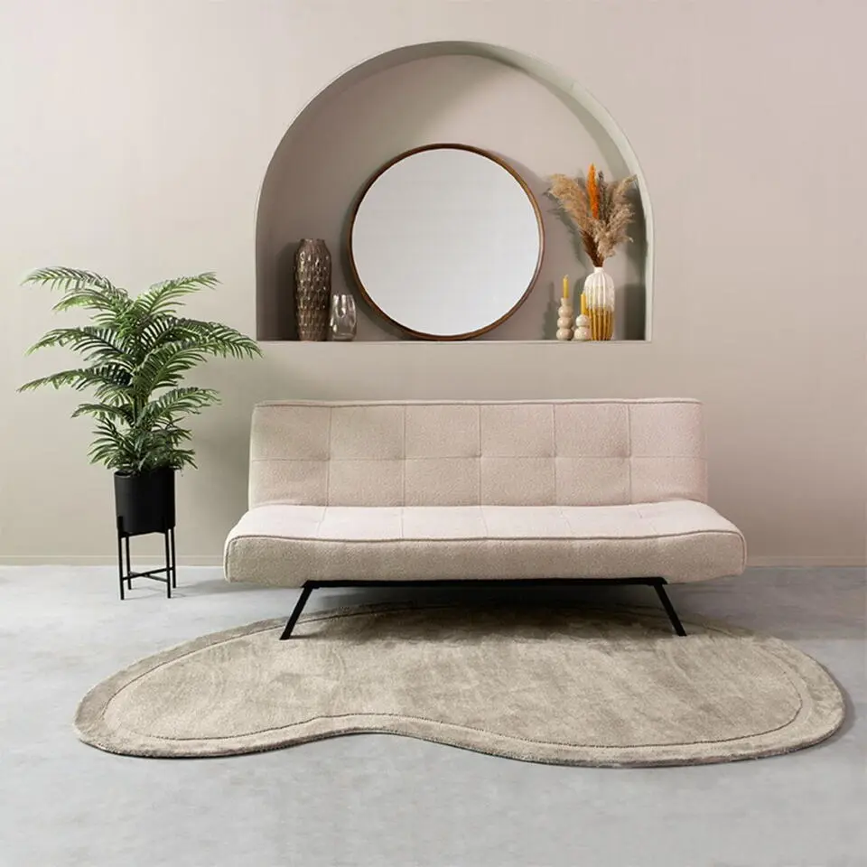 LABEL51 Slaapbank King Boucl&eacute; Naturel