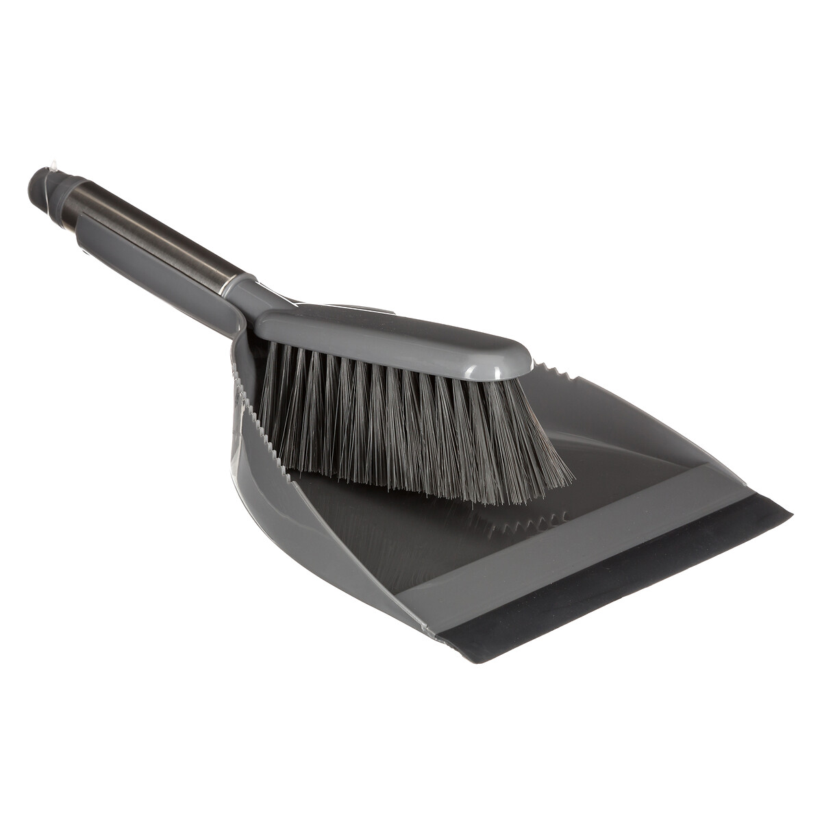 Apanhador com escova cinza escuro