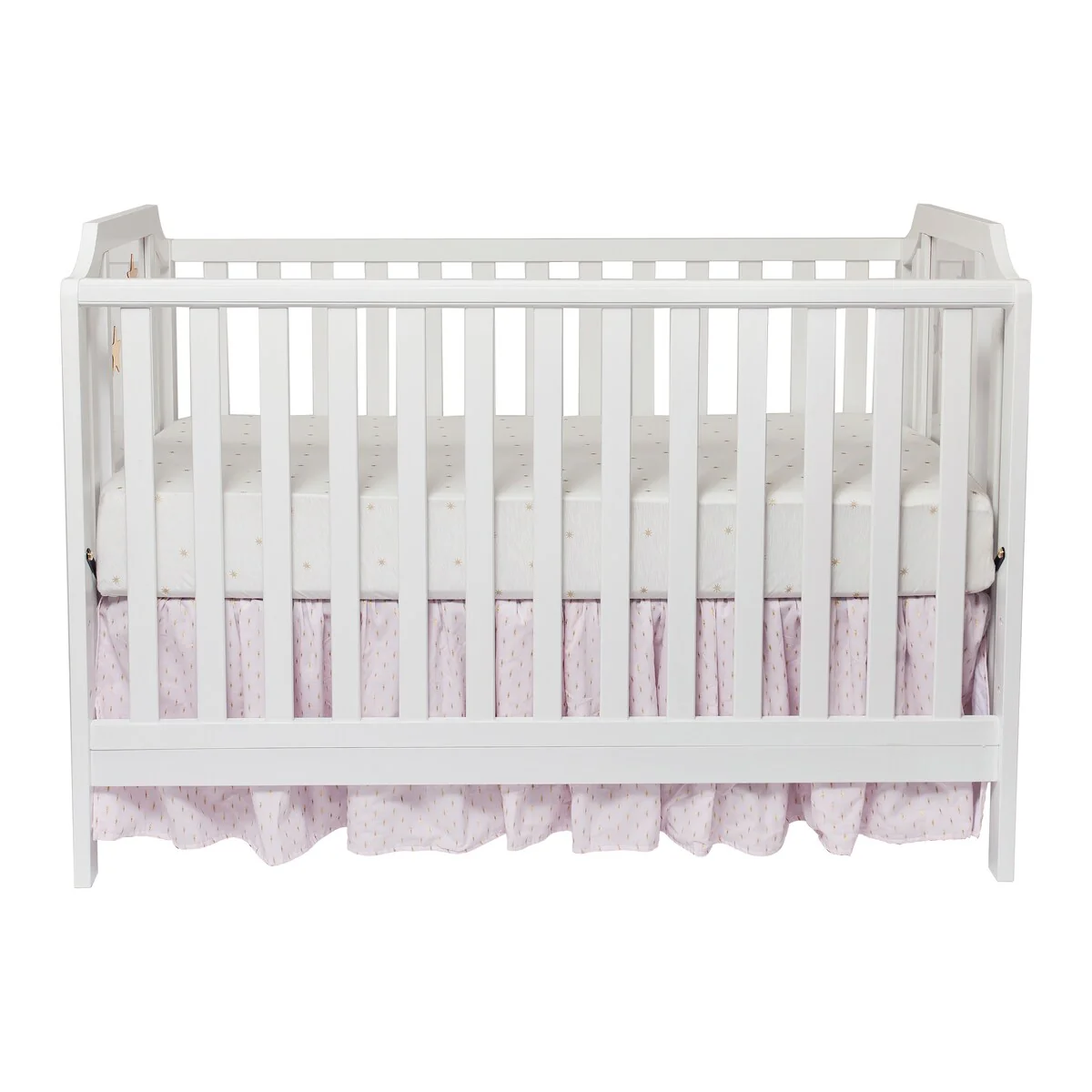 Suite Bebe Celeste Acrylic 3-in-1 Convertible Island Crib White