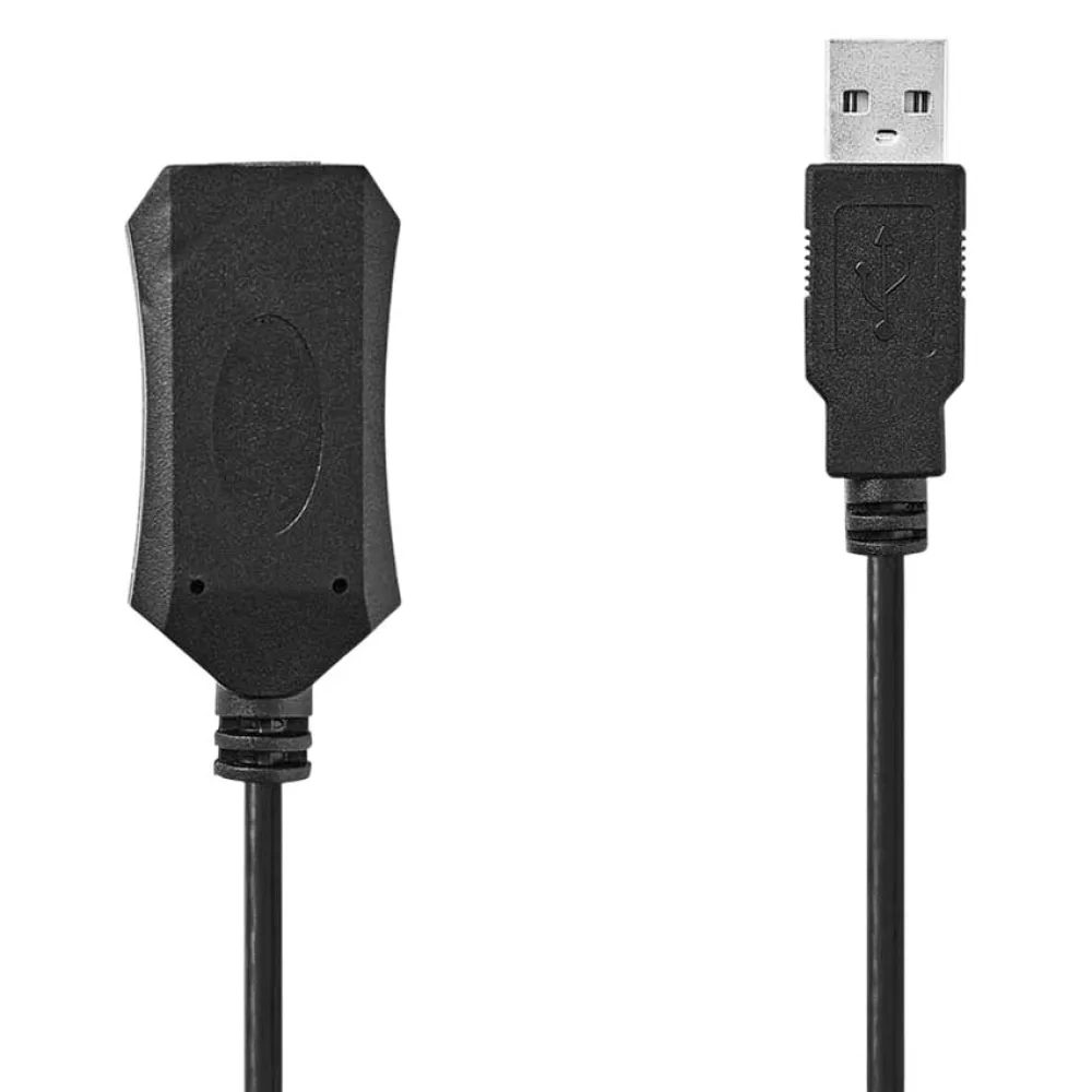 Nedis CCGL60EXTBK200 Active USB 2.0 Cable USB-A M-USB-A F 480MBs Nickel Plated 20 m
