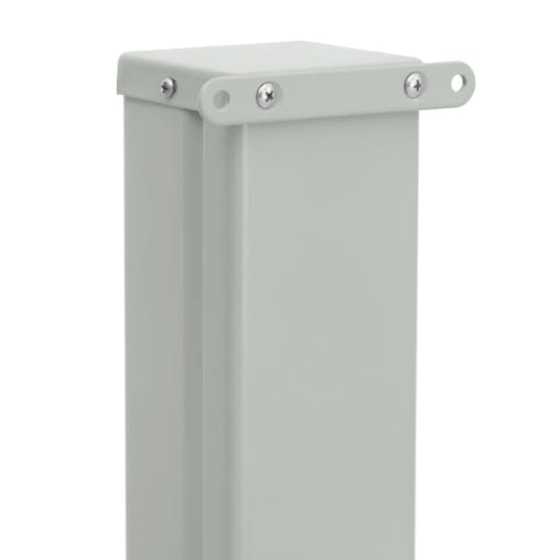 NNEVL Patio Retractable Side Awning 140x500 cm Grey