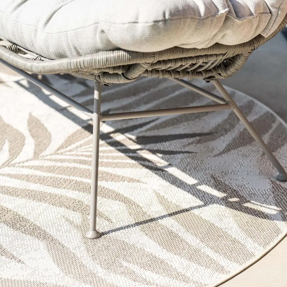Libelle wicker relax tuinbank - taupe - valley sand