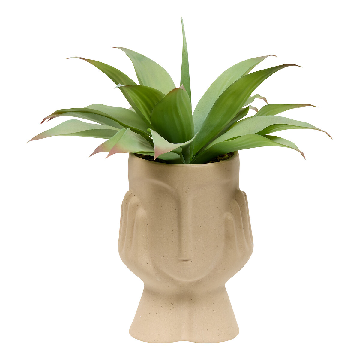 Planta agave artificial SIEN com vaso de cerâmica 48cm