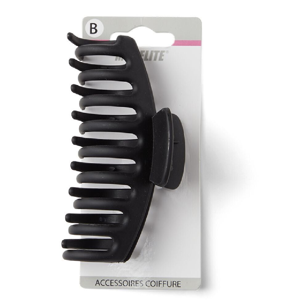 Pince cheveux crabe noir mat L11cm