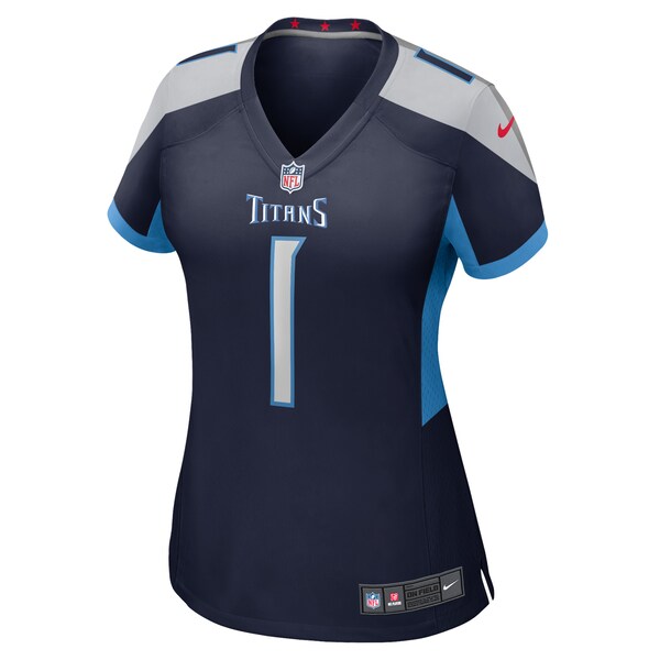 Number 1 Bride Tennessee Titans Nike Women's Game Jersey - Navy
