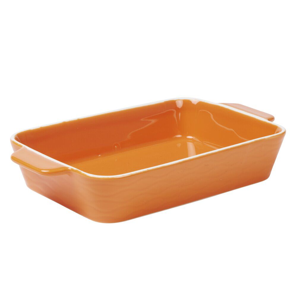 Plat à four rectangulaire céramique coloré 19,5x32cm (3 modèles)